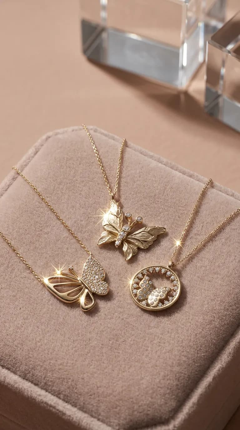 Kelebek Kolye Çeşitleri